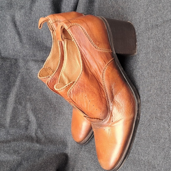 MIZ Mooz New York Jonnie ankle boots Brown Leather Women's size US7/ EU37 - Picture 3 of 14